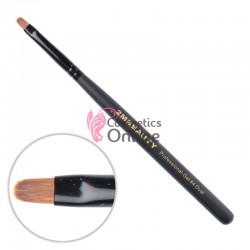 Pensula de unghii 2M Black Beauty pentru gel din par natural clasica OVAL nr. 4